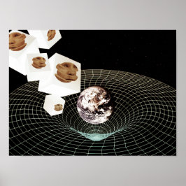 Overgang naar een andere dimensie poster