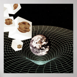 Overgang naar een andere dimensie poster