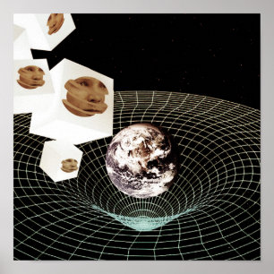 Overgang naar een andere dimensie poster