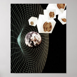 Overgang naar een andere dimensie poster