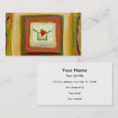 Overgangs acceptatie verandering hoopvolle kunst visitekaartje (Voorkant / Achterkant)