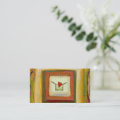 Overgangs acceptatie verandering hoopvolle kunst visitekaartje (Staand voorkant)