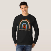 Overgangsopleiding leraar regenboog bedankt t-shirt (Voorkant volledig)
