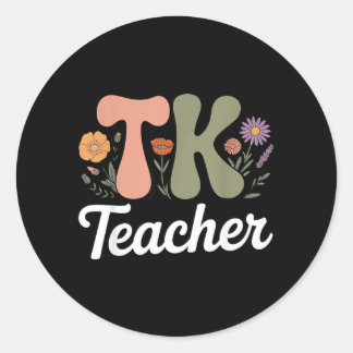 Overgangspeuterspeelzaaldocent TK-leraar Ronde Sticker