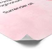 Overgave Alles - Motivatie empowerment gedicht Poster (Hoek)