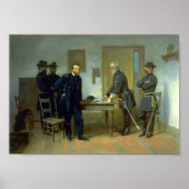 Overgave bij Appomattox door Alonzo Chappel Poster (Voorkant)