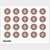 Overgave Controle Wijze Woord Herinnering Woorden Ronde Sticker (Vel)