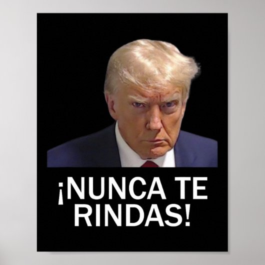 Overgave Trump augustus 2023 Poster (Voorkant)