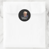 Overgave Trump augustus 2023 Ronde Sticker (Tas)