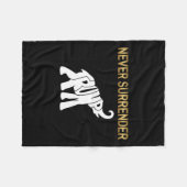 Overgave Trump olifant Fleece Deken (Voorkant (Horizontaal))