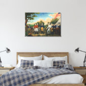 Overgave van Burgoyne Canvas Afdruk (Insitu (Slaapkamer))