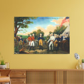 Overgave van Burgoyne Canvas Afdruk (Insitu (Woonkamer))