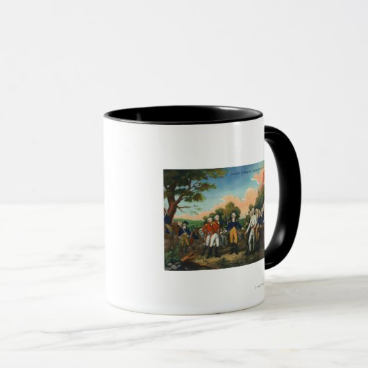 Overgave van Burgoyne Mok (Voorkant rechts)