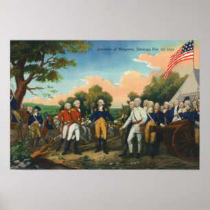 Overgave van Burgoyne Poster