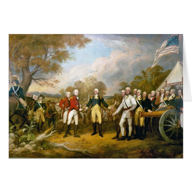 Overgave van generaal Burgoyne door John Trumbull (Voorkant Horizontaal)