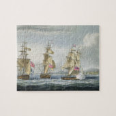 Overgave van het fort Tamatave, gegraveerd door T. Legpuzzel (Horizontaal)