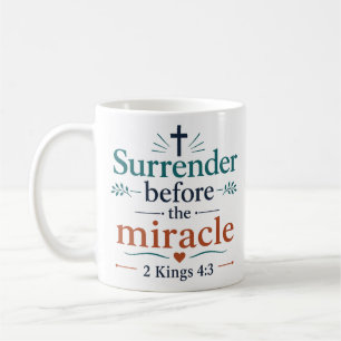 Overgave voor de wonderklassieker Christelijk Koffiemok