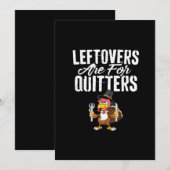 Overgebleven etenswaren zijn voor stoppers Thanksg Feestdagenkaart (Voorkant / Achterkant)