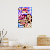 Overgebleven vlees, speciale traktatie poster (Keuken)