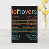 Overgebleven Voedingsfeiten Recept Grappige Thanks Kaart (Gele Bloem)