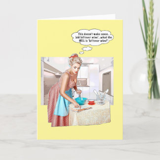 Overgebleven wijn? feestdagen kaart