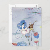 Overgehoord op een Salt Marsh Illustratie Briefkaart (Voorkant / Achterkant)