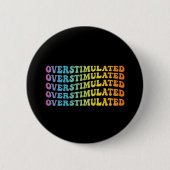 Overgeprikkeld ADHD-bewustzijnsvlag Neurodivergent Ronde Button 5,7 Cm (Voorkant)