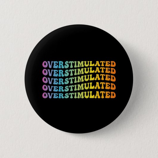 Overgeprikkeld ADHD-bewustzijnsvlag Neurodivergent Ronde Button 5,7 Cm (Voorkant)