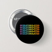 Overgeprikkeld ADHD-bewustzijnsvlag Neurodivergent Ronde Button 5,7 Cm (Voorkant /achterkant)