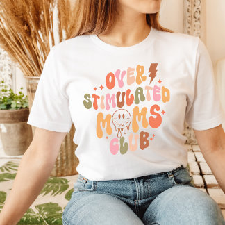 Overgeprikkeld Moms Club Shirt Mama Tshirt voor ma