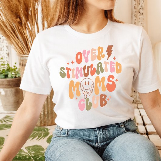 Overgeprikkeld Moms Club Shirt Mama Tshirt voor ma