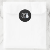 Overgeschoolde Cat Lady die stemt Ronde Sticker (Tas)