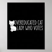 Overgeschoolde Cat Lady Poster (Voorkant)