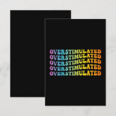 Overgestimuleerd ADHD-bewustzijn vlag Neurodiverge Bedankkaart (Voorkant / Achterkant)