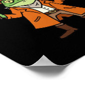 Overgestimuleerde Cowboy Frog Sticker Poster (Hoek)