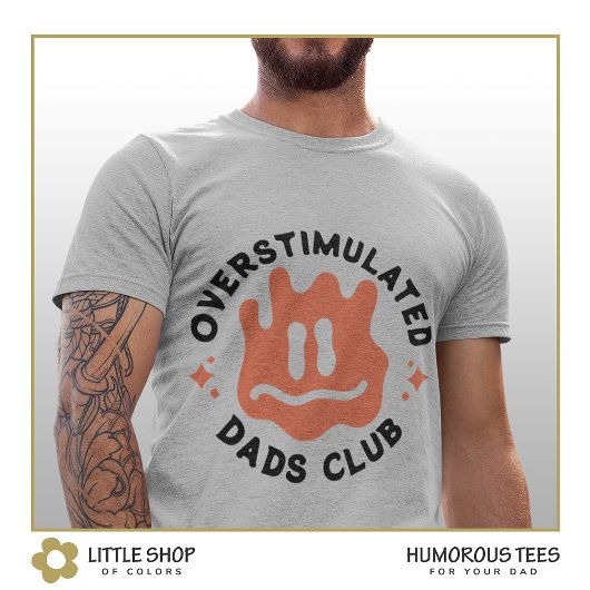 Overgestimuleerde Dad Club  Vaderdag T-shirt