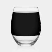 Overgestimuleerde en feestelijke AF Raccoon Espres Wijnglas Zonder Voet (Links)