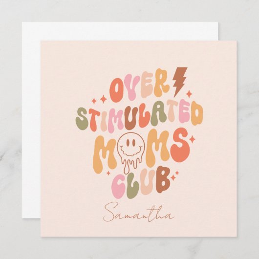 Overgestimuleerde Moms Club - Relatable en Real (Voorkant / Achterkant)