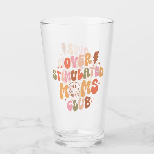 Overgestimuleerde Moms Club - Relatable en Real Glas (Voorkant)