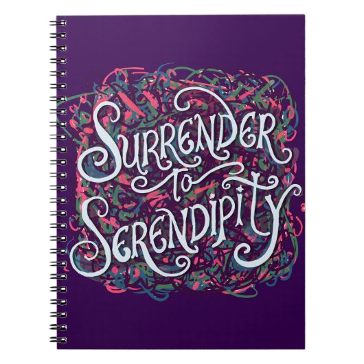 Overgeven aan Serendipiteit Notitieboek (Voorkant)