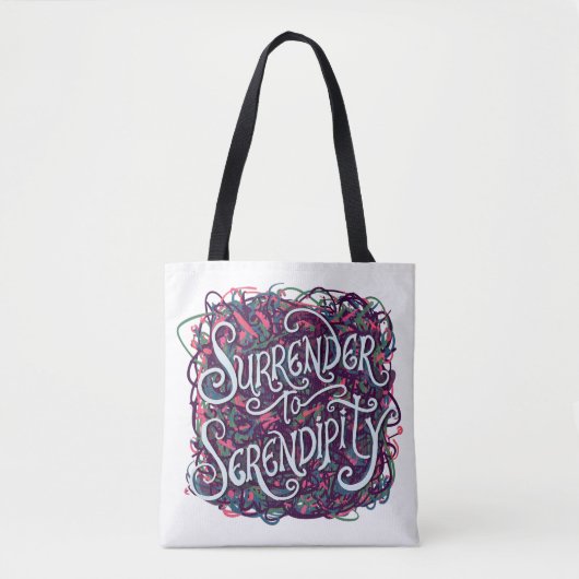 Overgeven aan Serendipiteit Tote Bag (Voorkant)