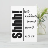 ***OVERGEVING**** CELEBRATIE VOOR PARTIJINVITATIE KAART (Staand voorkant)