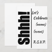 ***OVERGEVING**** CELEBRATIE VOOR PARTIJINVITATIE KAART (Voorkant / Achterkant)