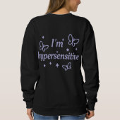 Overgevoelige hoodie - Ik voel alles Trui (Achterkant)