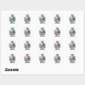 Overgewaardeerd? Aquarel viert Groundhog Day Vierkante Sticker (Vel)