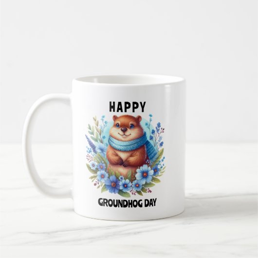 Overgewaardeerd? Waterverf viert Groundhog Day Koffiemok (Links)