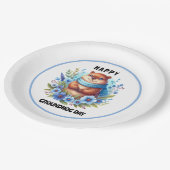 Overgewaardeerd? Waterverf viert Groundhog Day Papieren Bordje (Gekanteld)