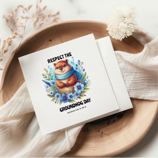 Overgewaardeerd? Waterverf viert Groundhog Day Servet