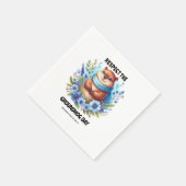 Overgewaardeerd? Waterverf viert Groundhog Day Servet (Hoek)