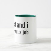 overgewicht en onderbetaalde arbeid mok (Midden)